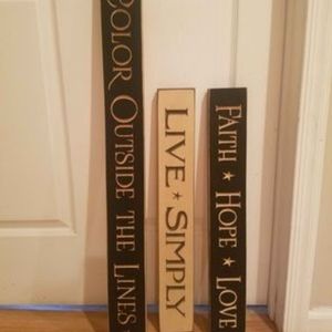 Wooden Signs - Brand New -3